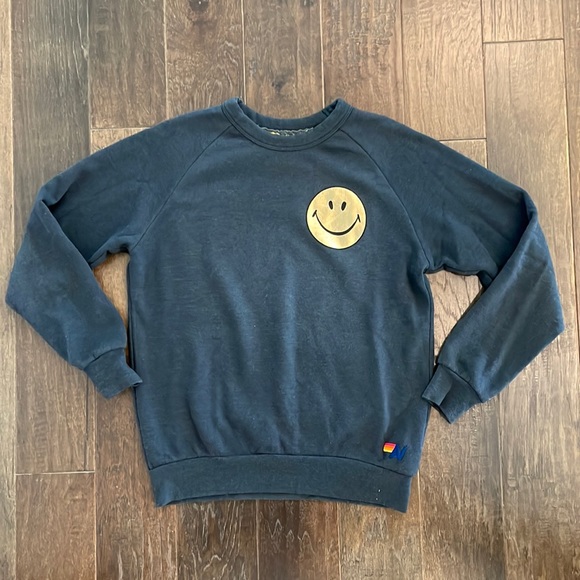 Aviator Nation Tops - Aviator Nation smiley 2 crew sweatshirt size XS
